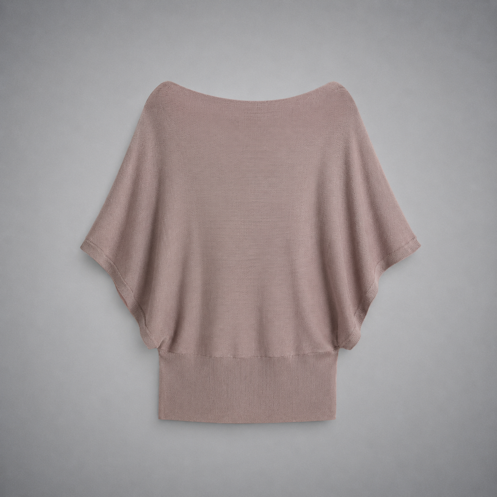 Batwing Fine-Knit Top