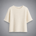 Bouclé-Knit Fringe Top